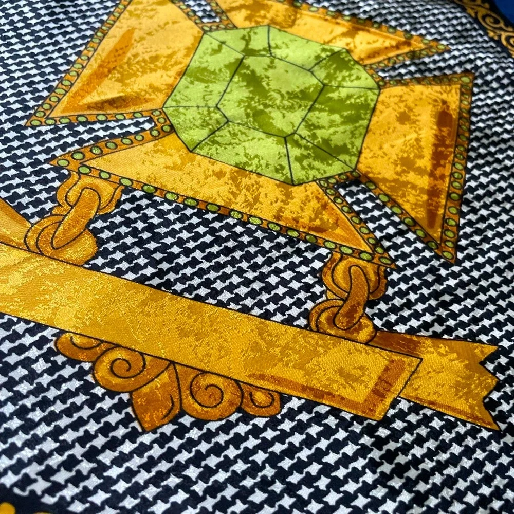 Christian Dior Vintage Silk Gemstone Scarf - Picture 5 of 13